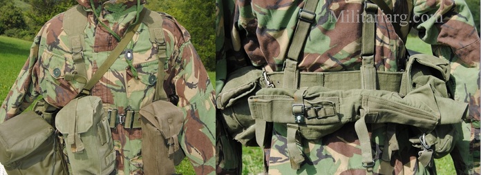 58 Pattern British Army Style Webbing Belt Cadet Soldier Olive Green Combat PLCE