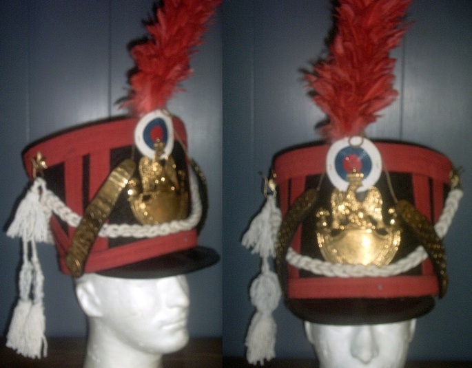 Accessoires Hoeden & petten Helmen Militaire helmen Napoleontische 1e Garde Lancer shako Huzarenhoed gloednieuwe reproductie 
